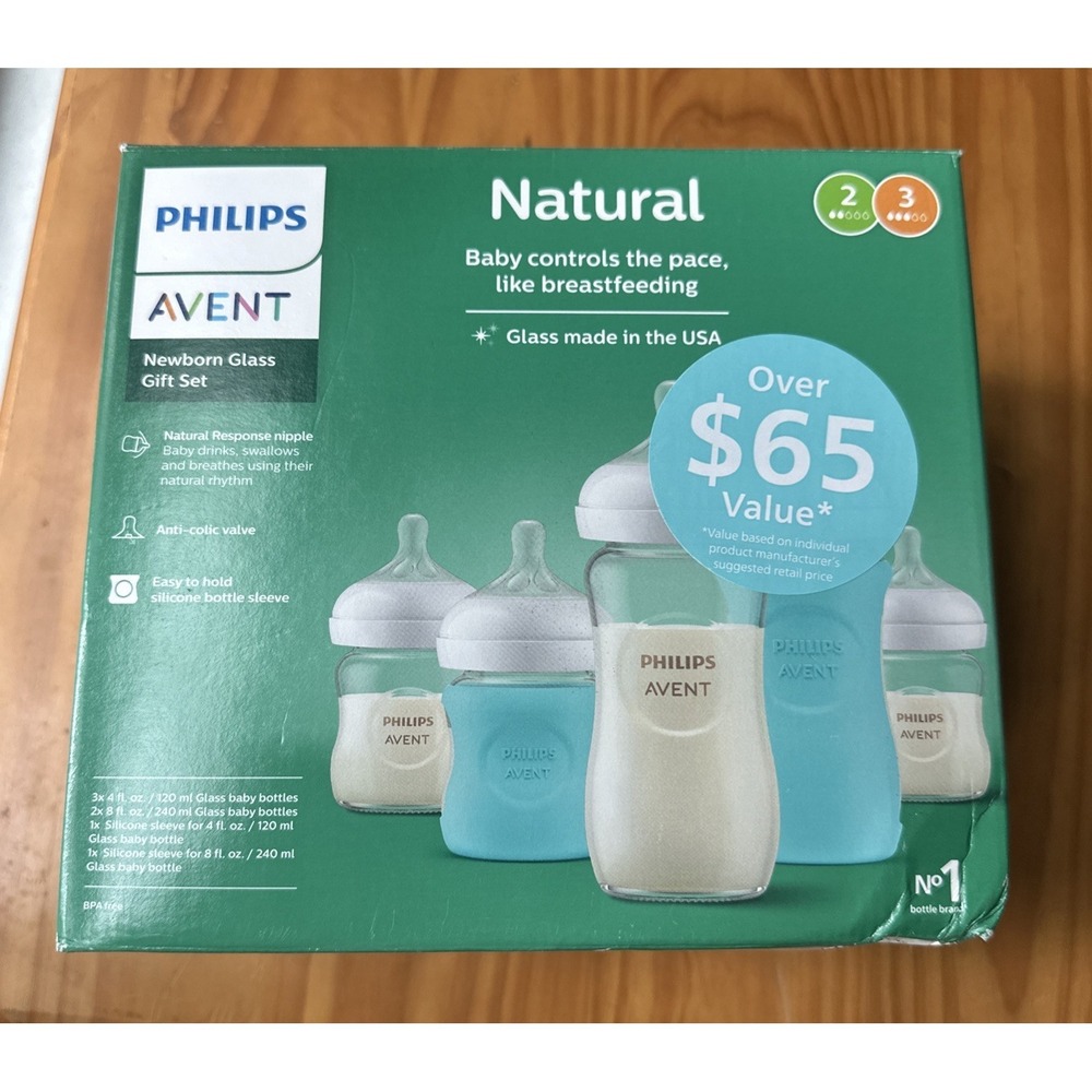 Philips Natural Newborn Glass Set Baby Bottles W Natural Response